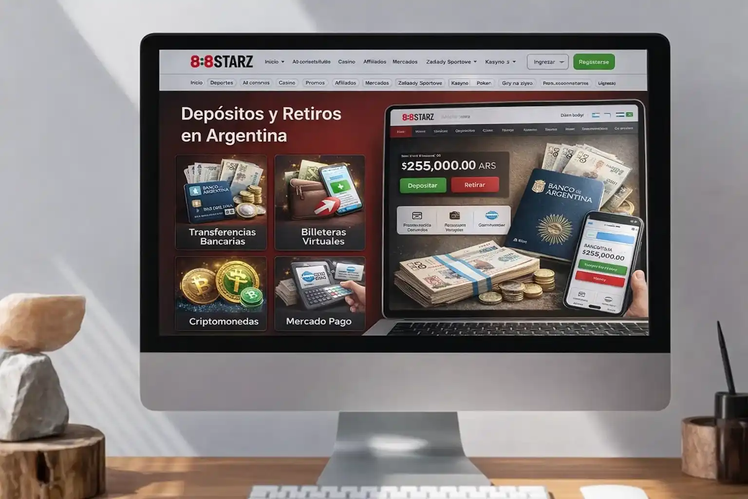 Métodos de Pago y Retiros Rápidos 888starz